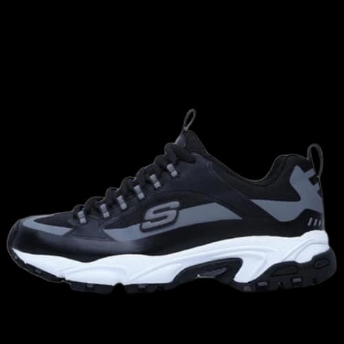 Skechers Stamina Running Shoes Black/White/Gray