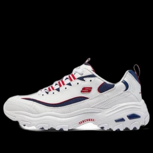 Skechers DLites 1.0 'White Navy Blue Red'