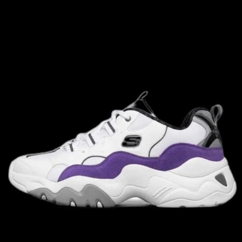 One Punch Man x Skechers D'lites 3.0 Low-Top Running Shoes White/Purple