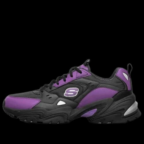 One Punch Man x Skechers Stamina V2 Low-Top Running Shoes Black/Purple