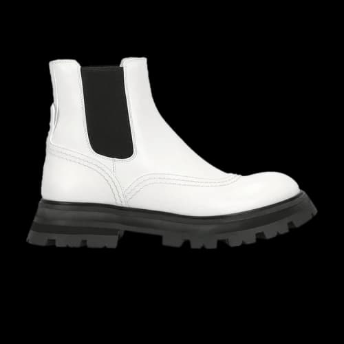 Alexander McQueen Wander Chelsea Boot 'White Black' (Women's)