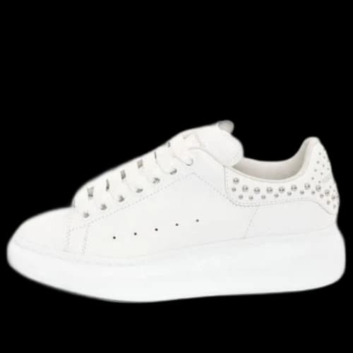 Alexander McQueen Studded Oversized Sneakers 'White' (Women's)