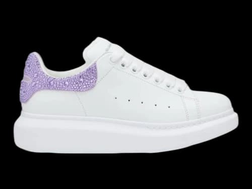 Alexander McQueen Oversized White Lilla Crystal (Women's)