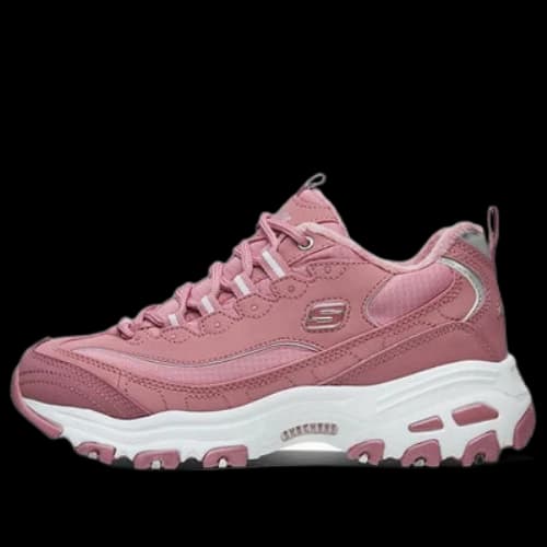 Skechers D Lites 1.0 Low Top Running Shoes Pink (Women's)
