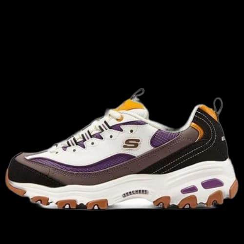 Skechers D'lites 1.0 Sneakers 'White Brown Black' (Women's)