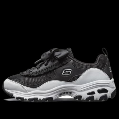 Skechers D'Lites 1.0 Low-Top Running Shoes Black/White (Women's)