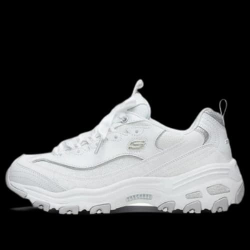 Skechers D'Lites 1.0 low Dad Shoes GS White (Women's)