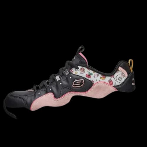 Skechers x Line Friends D'Lites 3.0 Low-top Clunky Shoes Black/Pink (Women's)