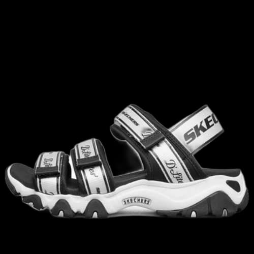 Skechers D'Lites 2.0 Sandals 'Black White' (Women's)