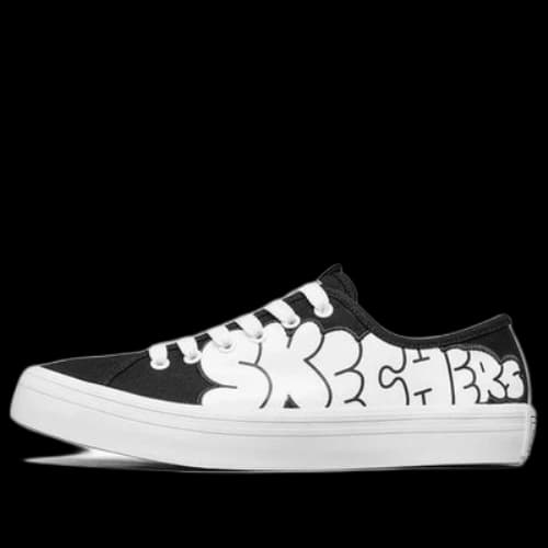 Jeremyville x Skechers V'Lites Low-Top Sneakers Black/White (Women's)