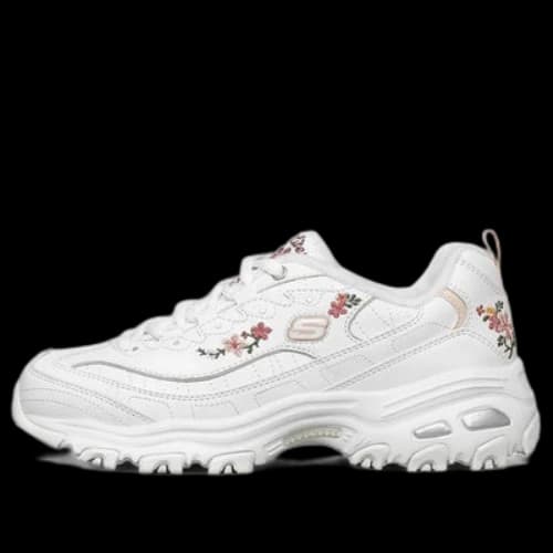 Skechers D'lites 1.0 'White Floral' (Women's)