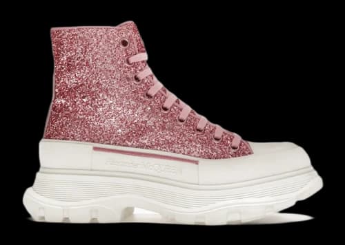 Alexander McQueen Tread Slick High Pink Glitter