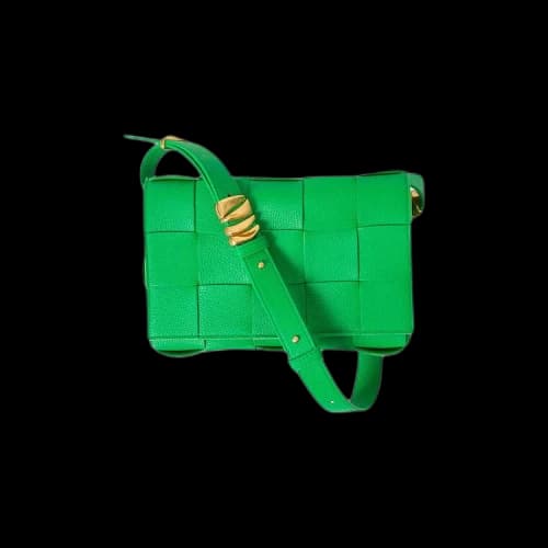 Bottega Veneta Cassette Shoulder Bag 'Parakeet/Gold'