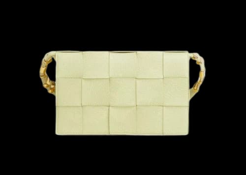 Bottega Veneta Grained Leather Cassette Zest Washed
