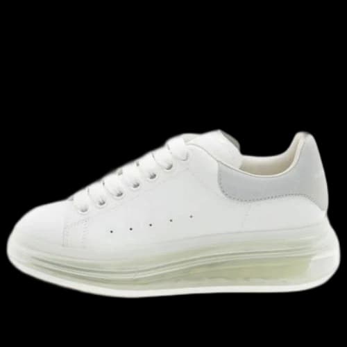 Alexander McQueen Air Bubble Wedge Sole Oversized Sneaker 'White Grey' (Women's)