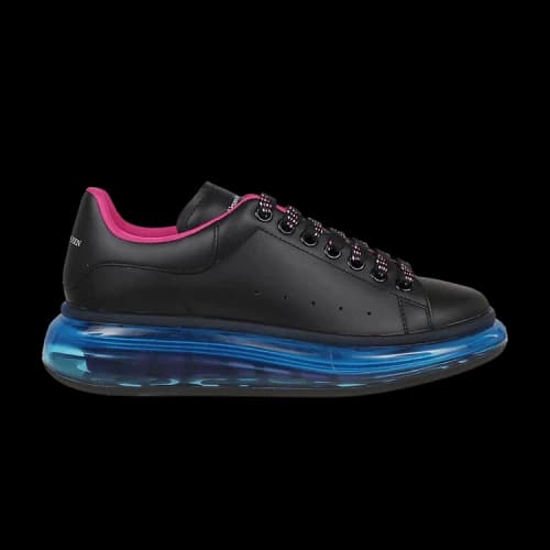 Alexander McQueen Oversized Sneaker 'Clear Sole - Black Aruba Blue' (Women's)