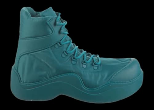 Bottega Veneta Puddle Bomber Ankle Boot Teal