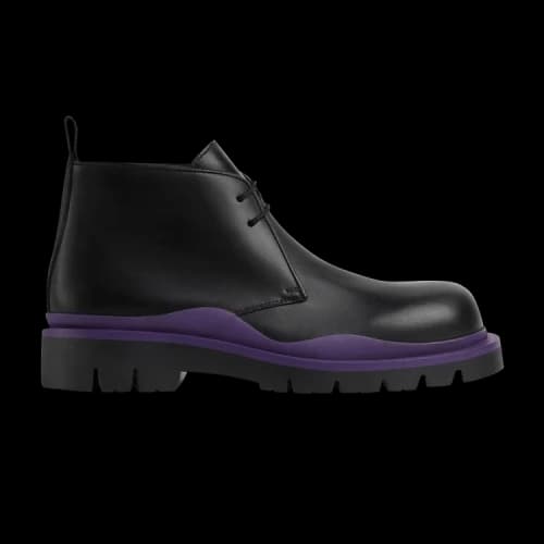 Bottega Veneta Tire Desert Boot 'Black Plum'
