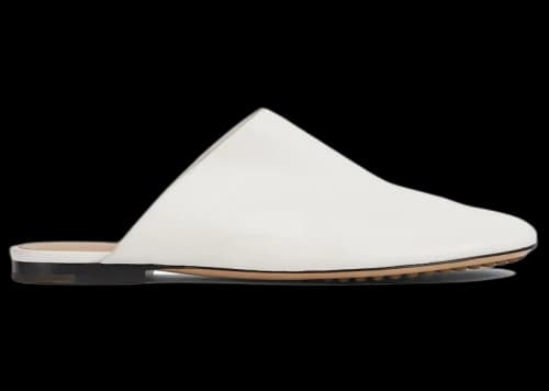 Bottega Veneta Dot Sock Leather Mules White (Women's)