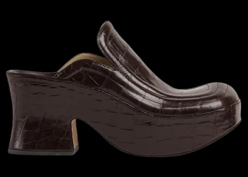 Bottega Veneta Wedge Clogs Brown (Women's)