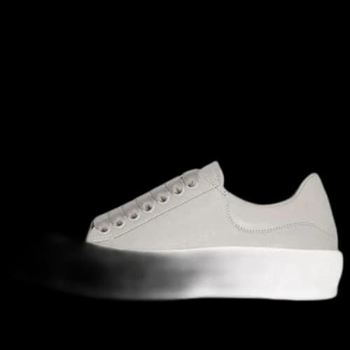 Alexander McQueen Deck Plimsoll Lace-Up Sneakers 'Grey White' (Women's)