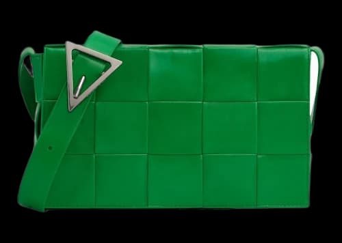 Bottega Veneta Cassette Intreccio Crossbody Bag Parakeet