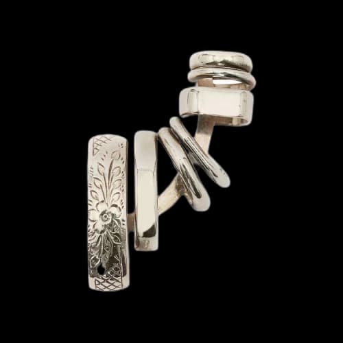 Alexander McQueen Punk Ear Cuff 'Antique Silver'