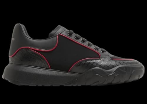 Alexander McQueen Oversized Court Trainer Black Lust Red