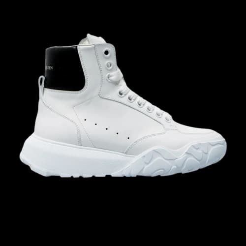 Alexander McQueen Court Trainer High 'White Black'