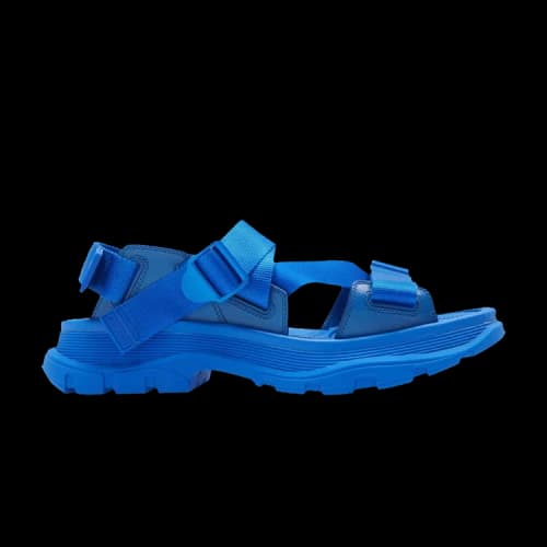 Alexander Mcqueen Strappy Leather Sport Sandal 'Ultramarine'