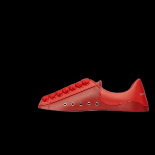 Alexander McQueen Deck Lace-Up Plimsoll Sneakers 'Red White'