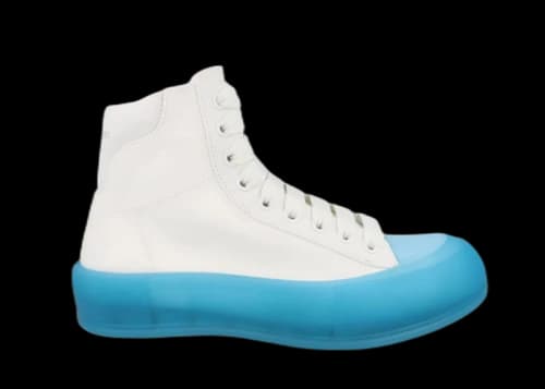 Alexander McQueen Oversized High White Light Blue