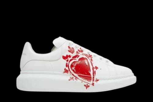Alexander McQueen Oversized Sneaker 'Heart Logo - White'