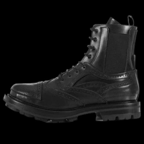 Alexander McQueen Leather Boots 'Black'