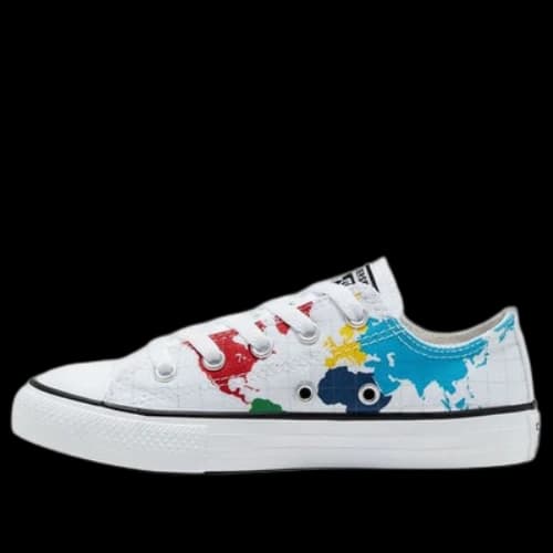 Converse Chuck Taylor All Star World Map 'White Blue Red'