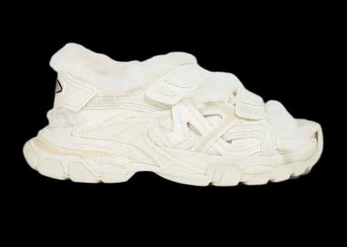Balenciaga Track Sandal Fake Fur Beige (Women's)