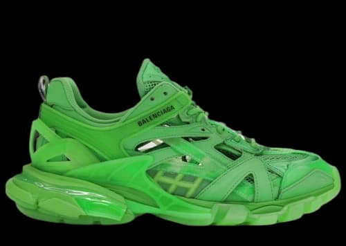 Balenciaga Track.2 Clear Sole Fluo Green