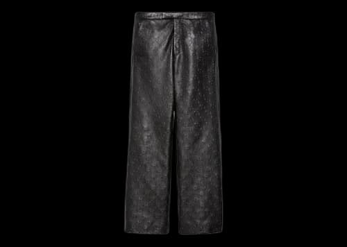Gucci GG Leather Pant Black