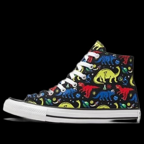 (GS) Converse Chuck Taylor All Star Big Dinosaur Black/Multi-Color