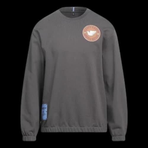 Alexander McQueen Happy Earth Happy Being Slogan Long Sleeves T-Shirt 'Grey'