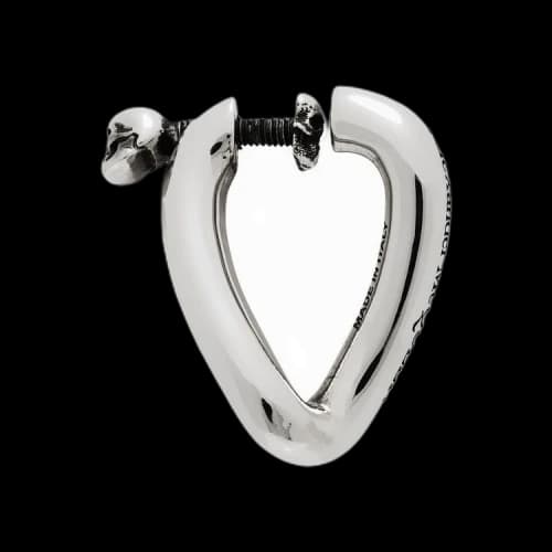 Alexander McQueen Hoop Skull Single Earring 'Silver'