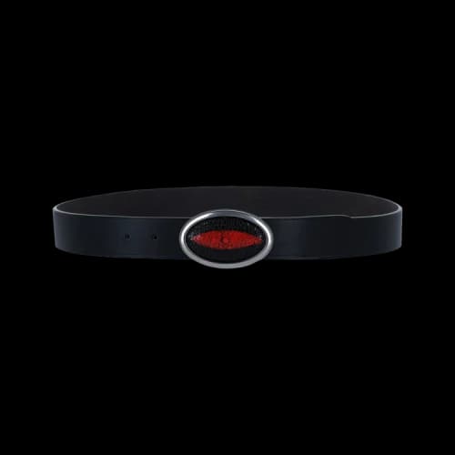 Ferragamo Leather Logo Belt 'Black'