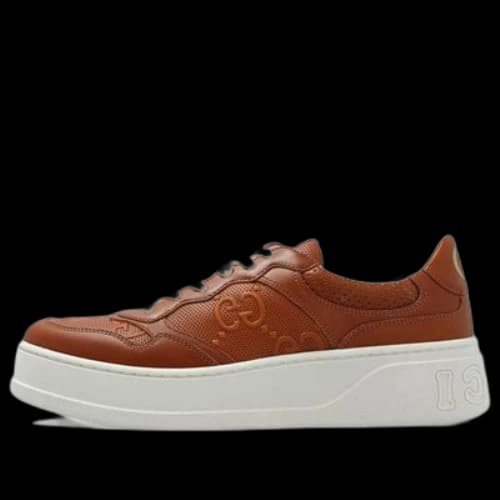 Gucci Chunky B GG Sneakers 'Brown White' (Women's)