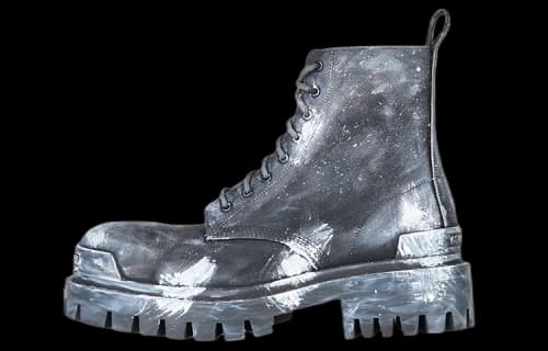 Balenciaga Strike Boots 'Grey Silver'