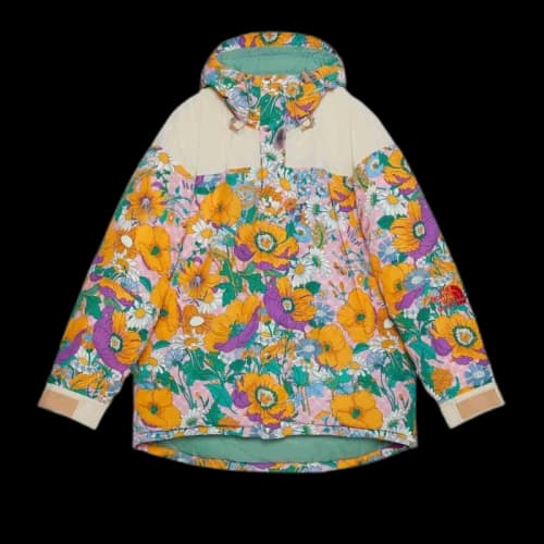 Gucci x The North Face Padded Jacket Floral Print