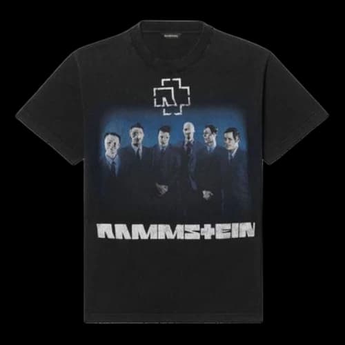 Balenciaga Rammstein Germany Band Crossover Short Sleeve Black