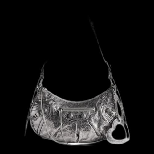 Balenciaga Le Cagole Small Shoulder Bag Metallized 'Silver' (Women's)