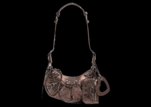 Balenciaga Le Cagole XS Shoulder Bag Metallized Bonze
