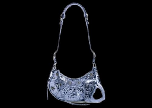Balenciaga Le Cagole XS Shoulder Bag Metallized Purple