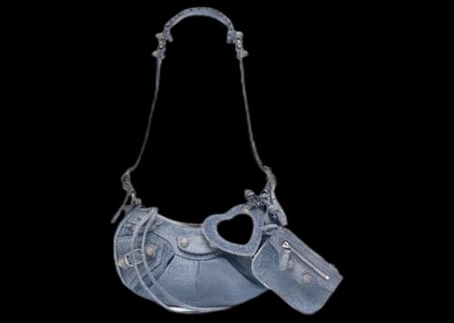 Balenciaga Le Cagole XS Shoulder Bag Demin Blue